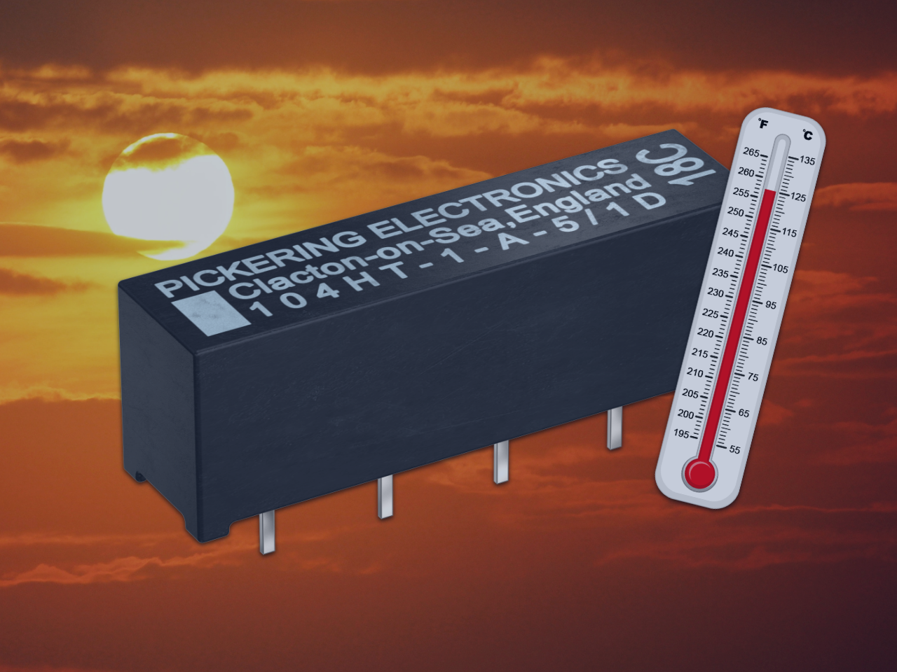 Miniature High Voltage Reed Relay From Pickering now Rated up to 150°C